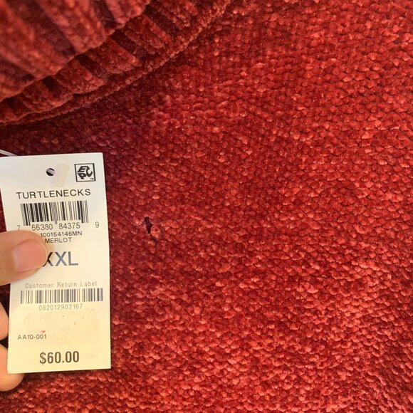 Mens Alfani Turtleneck Ribbed Knot Log Sleeve Sweater Size XXL NWT -B4 - Picture 6 of 8